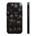 Owl Magic Phone Case — Cute Spooky Owl Pattern, Witch Hat & Moon Night Protective Case
