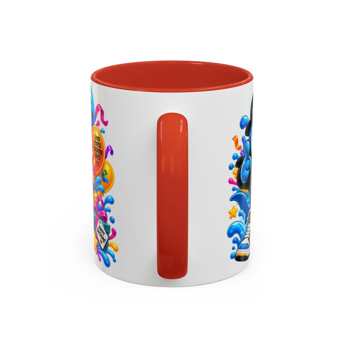 BIRTHDAY? LET’S MAKE WAVES! White Ceramic Mug – Funny Shark Birthday Coffee Cup – Original FestoraShop Design