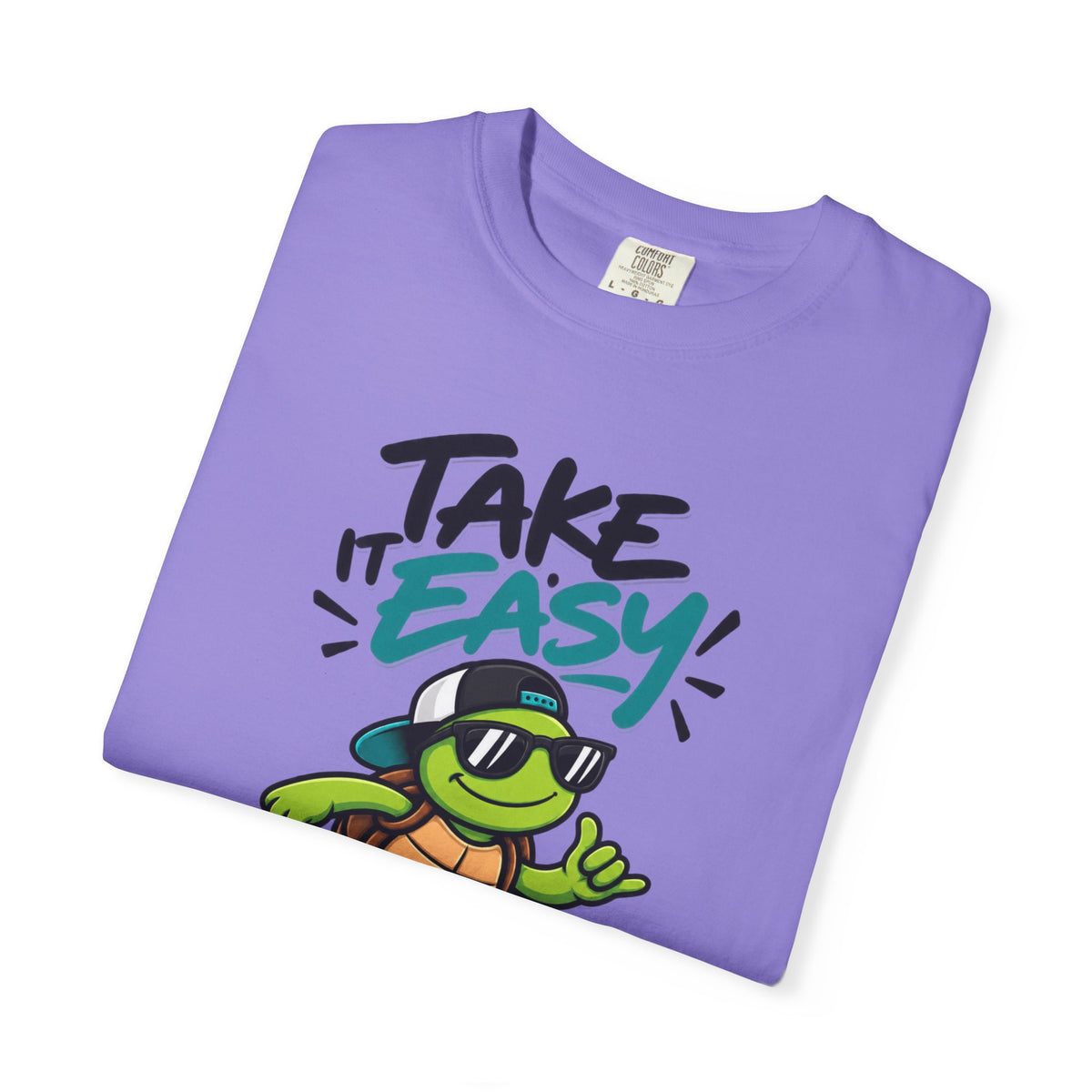 Take It Easy Skate Turtle Graphic T-Shirt | Festora Everyday