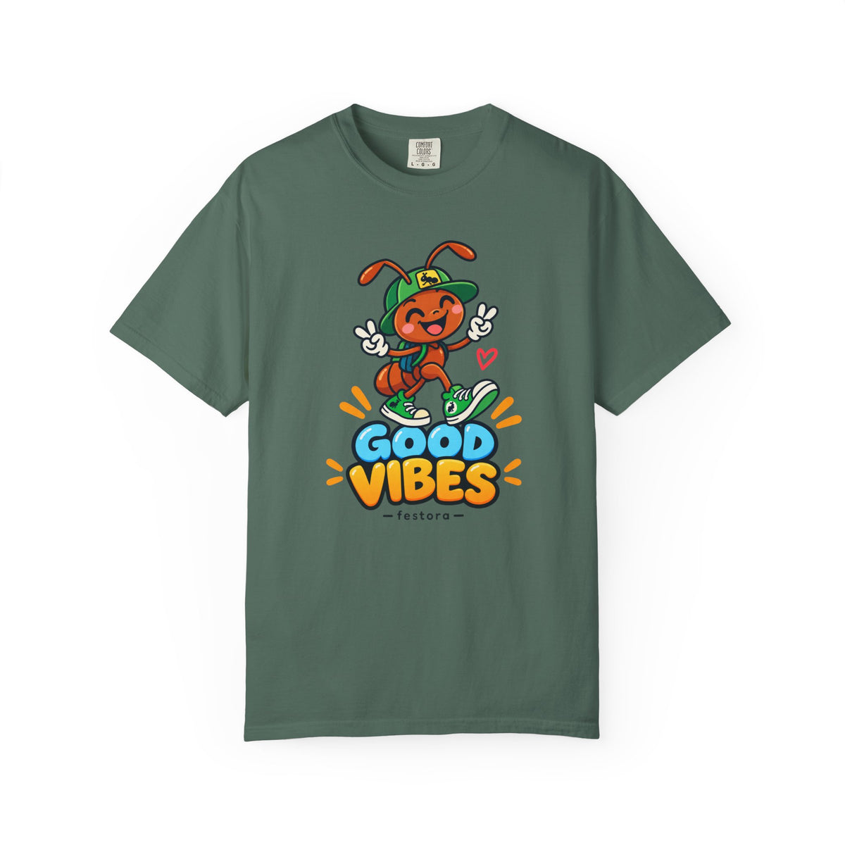 Good Vibes – Happy Ant Graphic T-Shirt