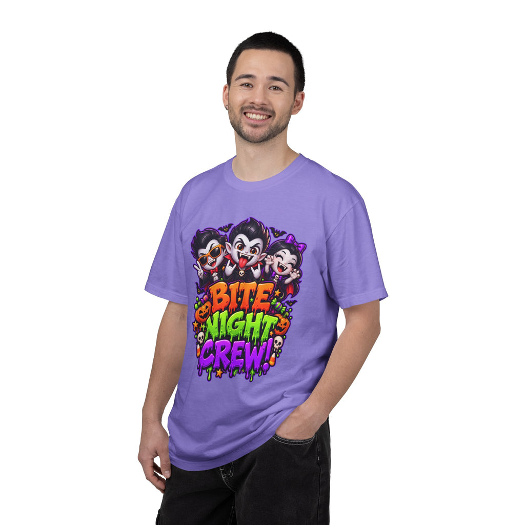 Bite Night Crew Halloween T-Shirt – Funny Vampire Graphic Tee