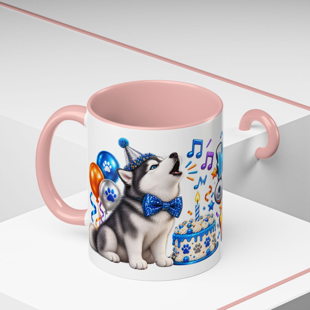 Howl Old Am I Siberian Husky Birthday White Mug