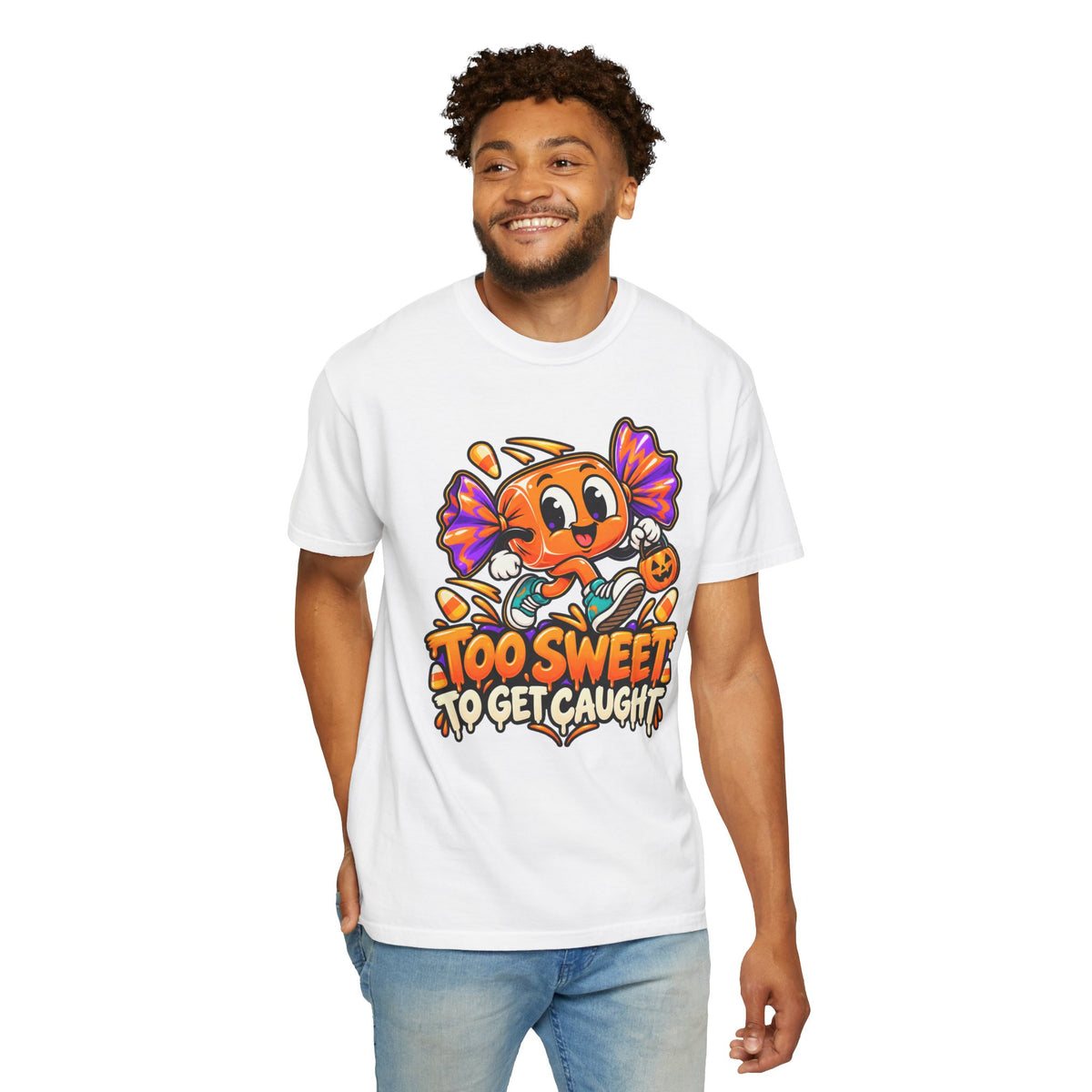 Too Sweet to Get Caught – Cute Halloween Candy T-Shirt