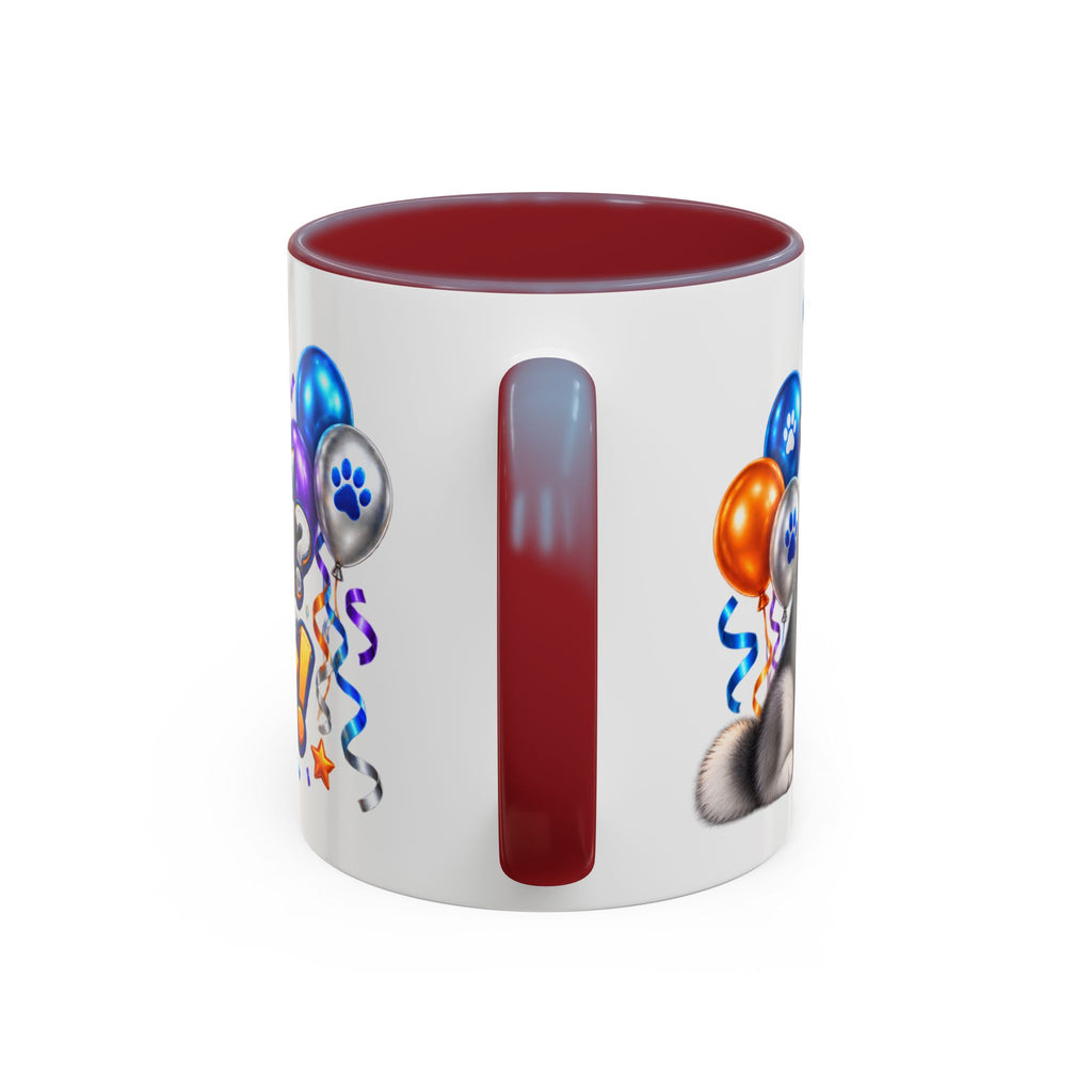 Howl Old Am I Siberian Husky Birthday White Mug
