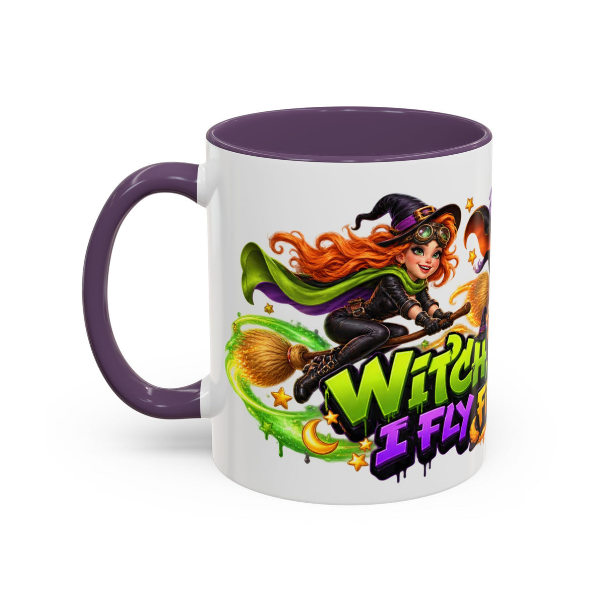 Witch Please I Fly First Class Halloween White Mug