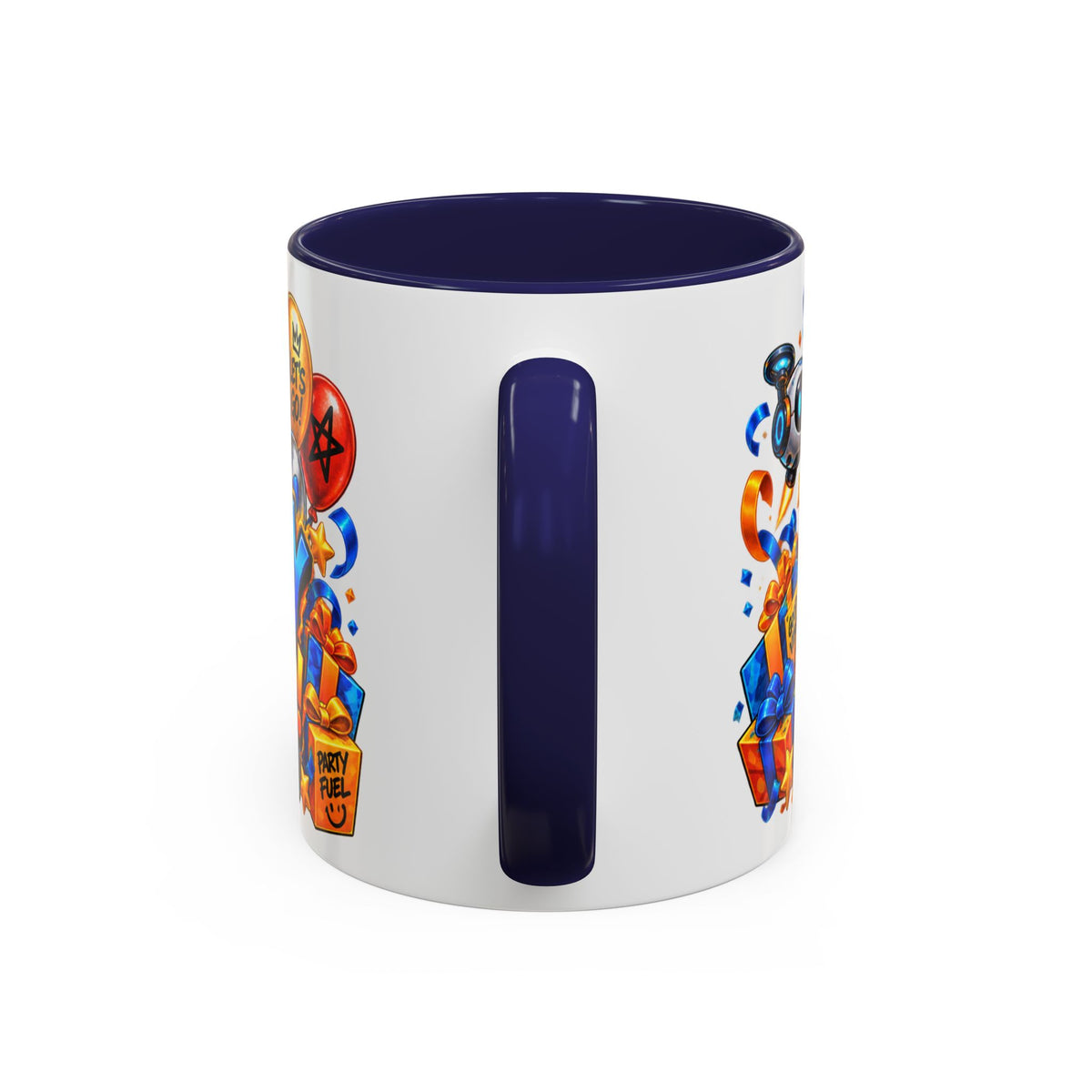 Festora Robot Birthday Mug – Birthday Mode Activated Coffee Cup