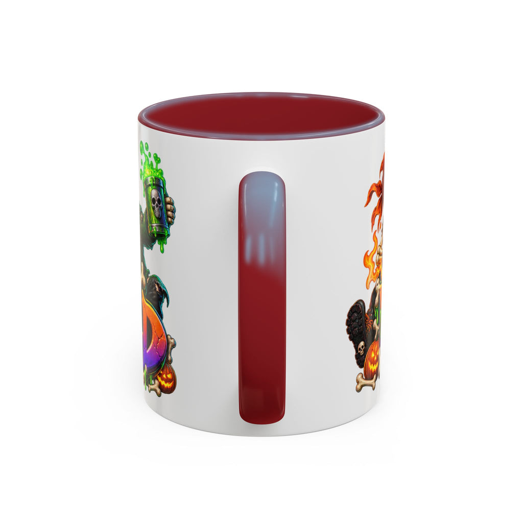 Bone to Be Wild Skeleton Crew Halloween White Mug