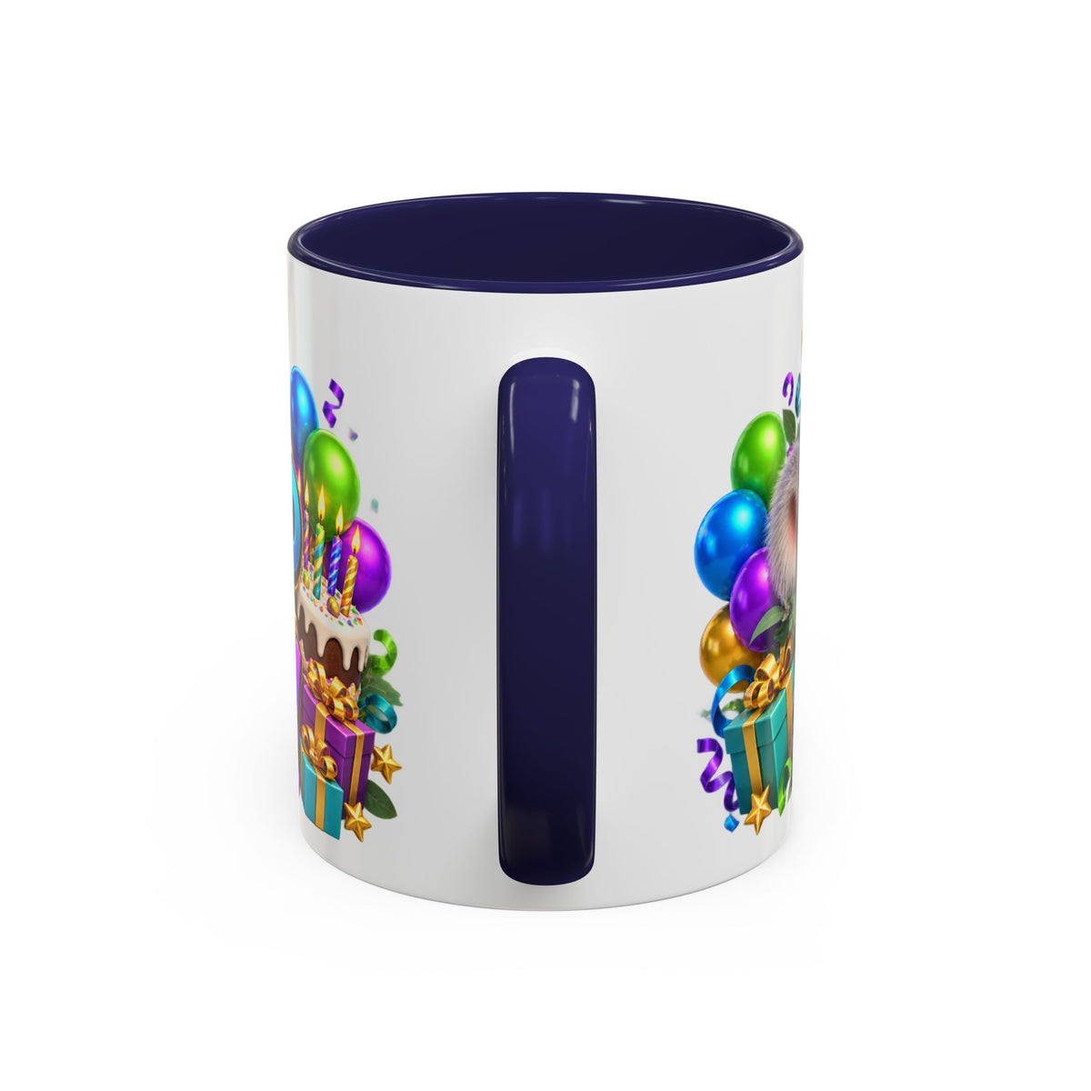 Koala-Fied for a Great Birthday White Mug – Cute Koala Birthday Cup, Colorful Fun Party Gift