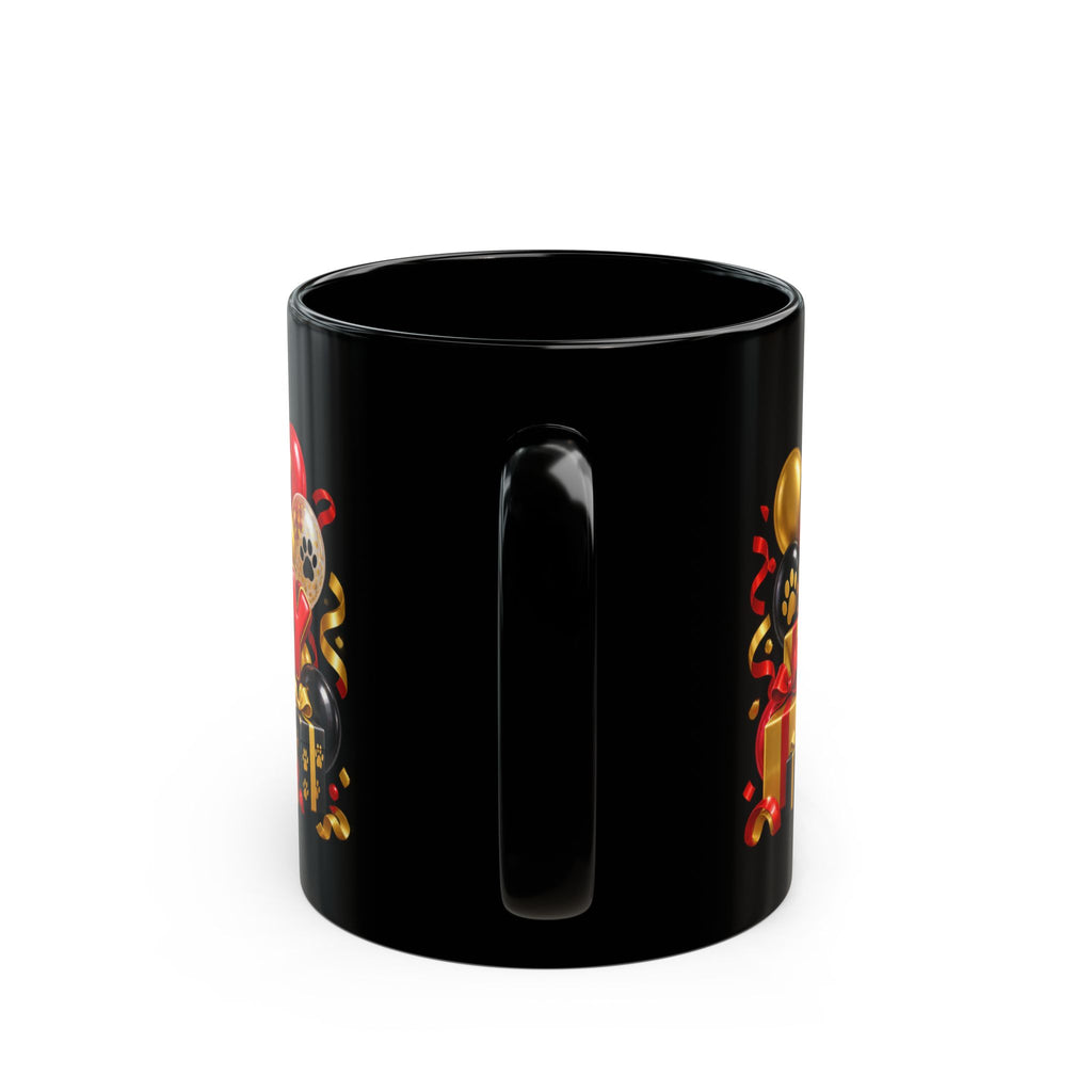 Happy Birthday Jaguar Mug – Bold 3D Birthday Design – Black Coffee Mug