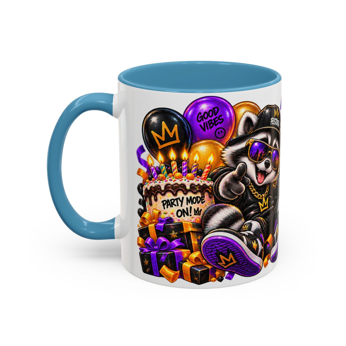Festora Raccoon Birthday Mug – Birthday After Dark Coffee Cup