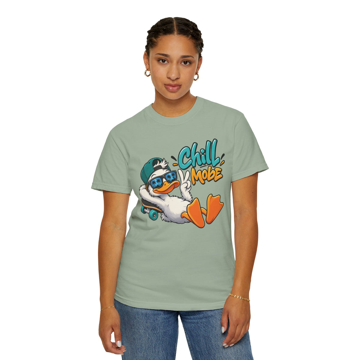 Chill Mode Duck Graphic T-Shirt | Festora Everyday