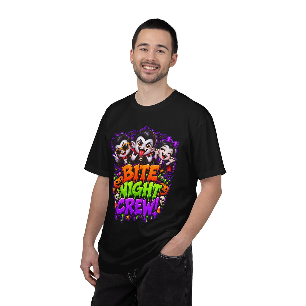 Bite Night Crew Halloween T-Shirt – Funny Vampire Graphic Tee