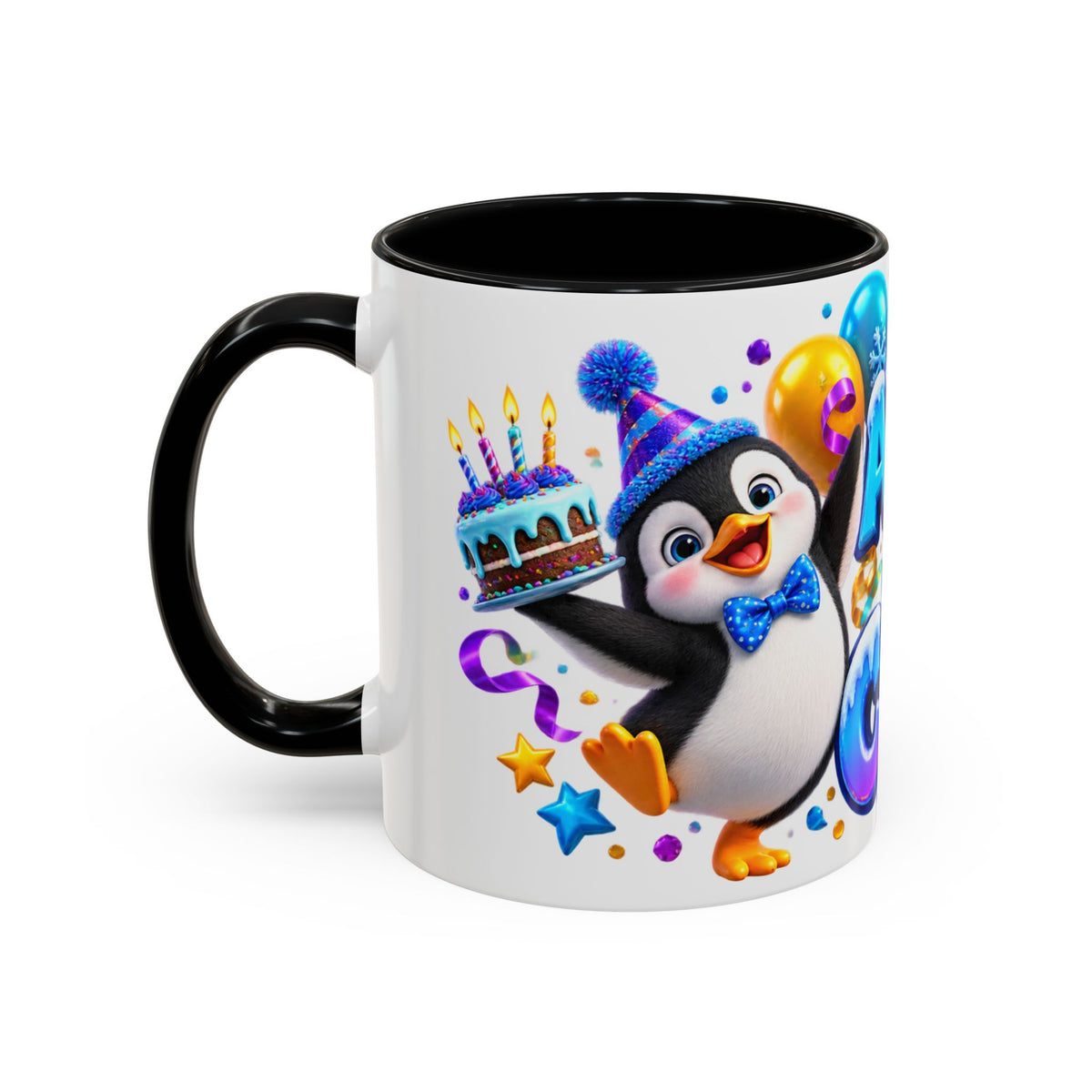 Another Year Cooler Penguin Birthday White Mug