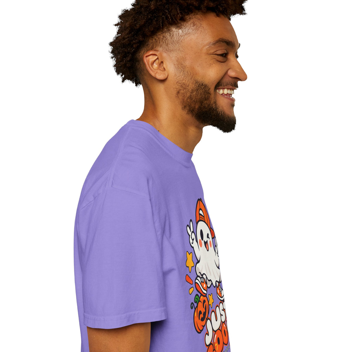 Just Boo It Halloween T-Shirt | Cute Skater Ghost Graphic Tee