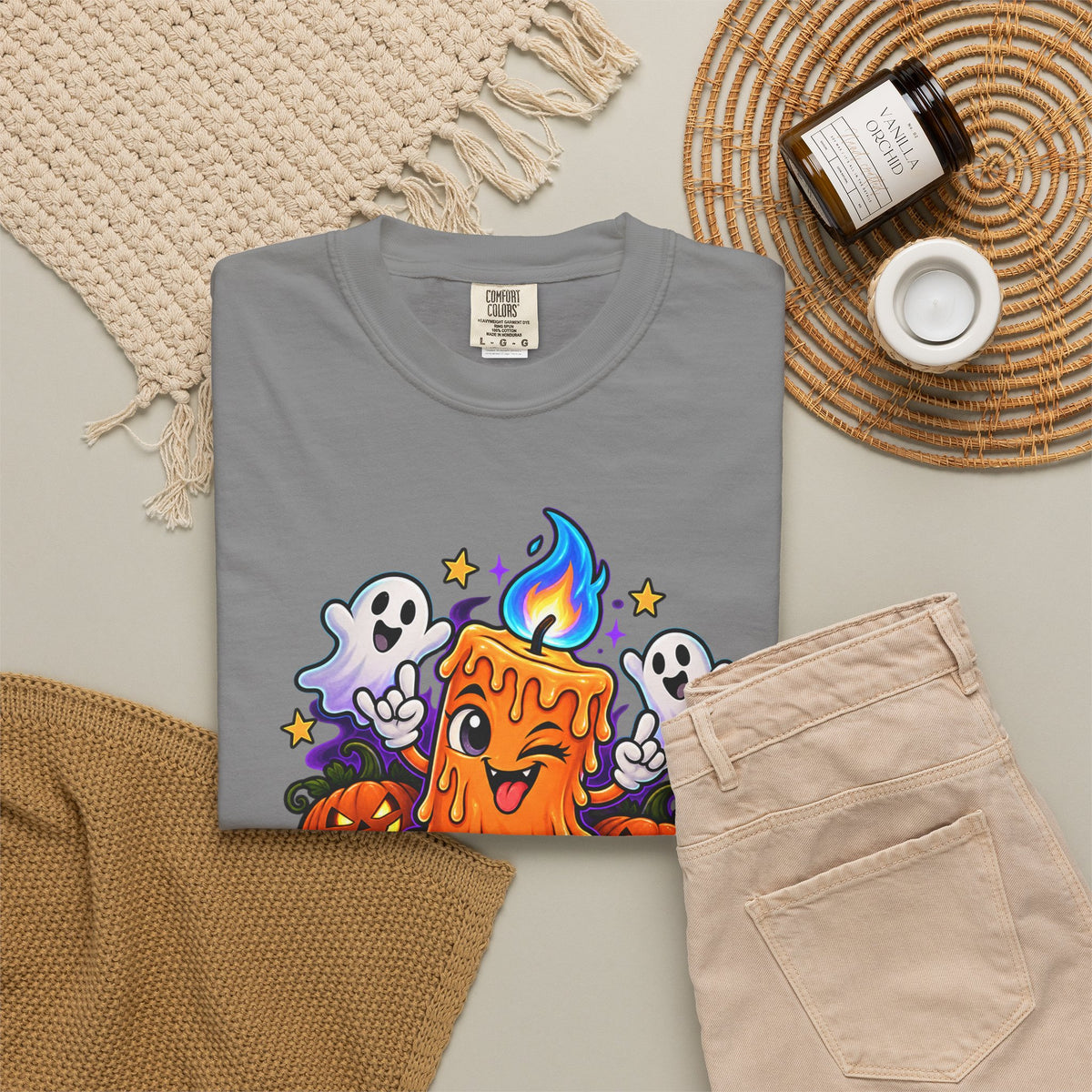 Too Lit to Quit – Funny Halloween Candle T-Shirt