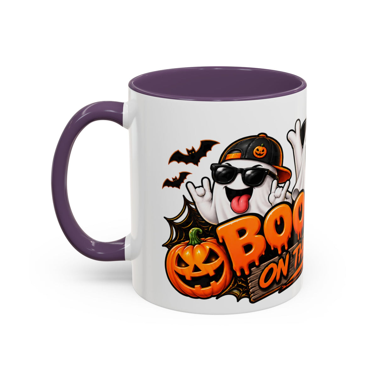 Boo Crew on the Loose Halloween White Mug – Funny Ghosts & Pumpkins