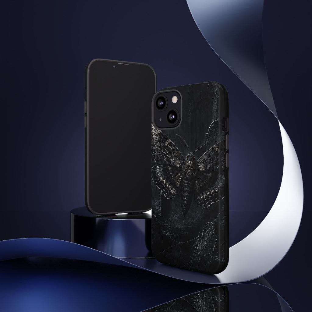 Death's-Head Moth Phone Case - Gothic Skull Tough iPhone Cover