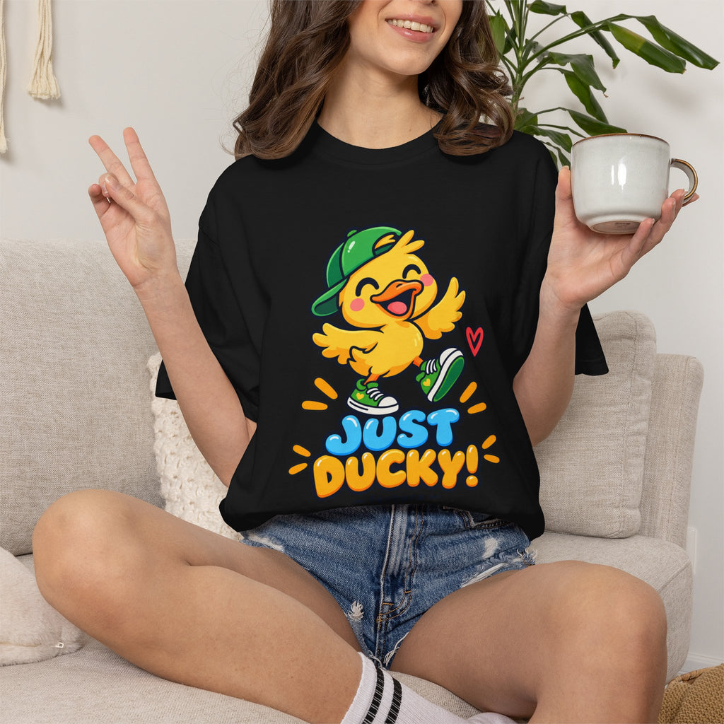 Just Ducky! – Cute Happy Duck Graphic T-Shirt