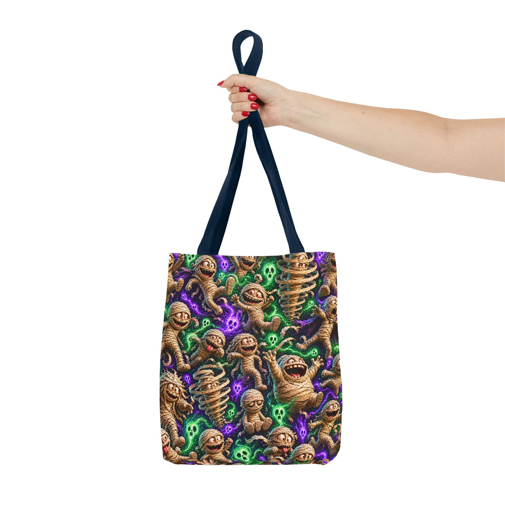 Mummy Party Tote Bag — Cute Spooky Halloween All-Over Print Tote