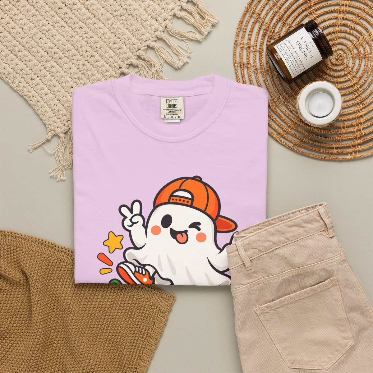 Just Boo It Halloween T-Shirt | Cute Skater Ghost Graphic Tee