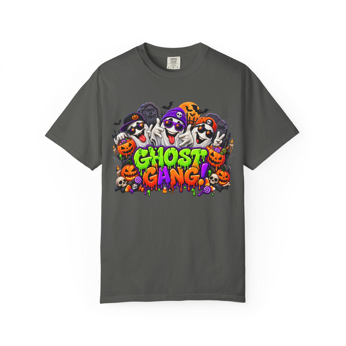 Ghost Gang Halloween T-Shirt – Funny Colorful Ghost Graphic Tee