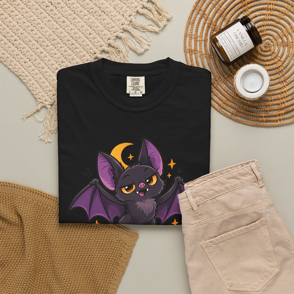 Born for the Night Shift – Cute Halloween Bat T-Shirt