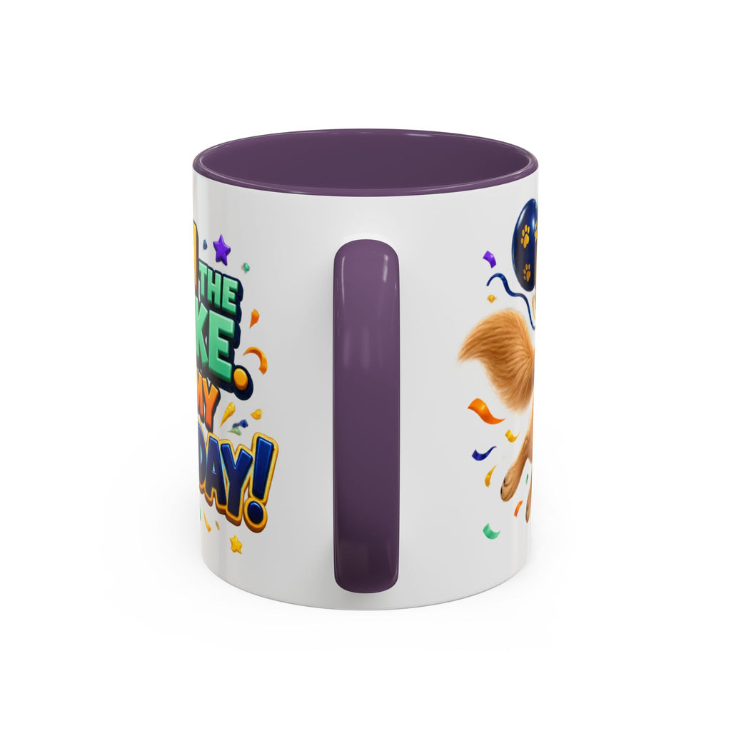 Fetch the Cake Golden Retriever Birthday White Mug