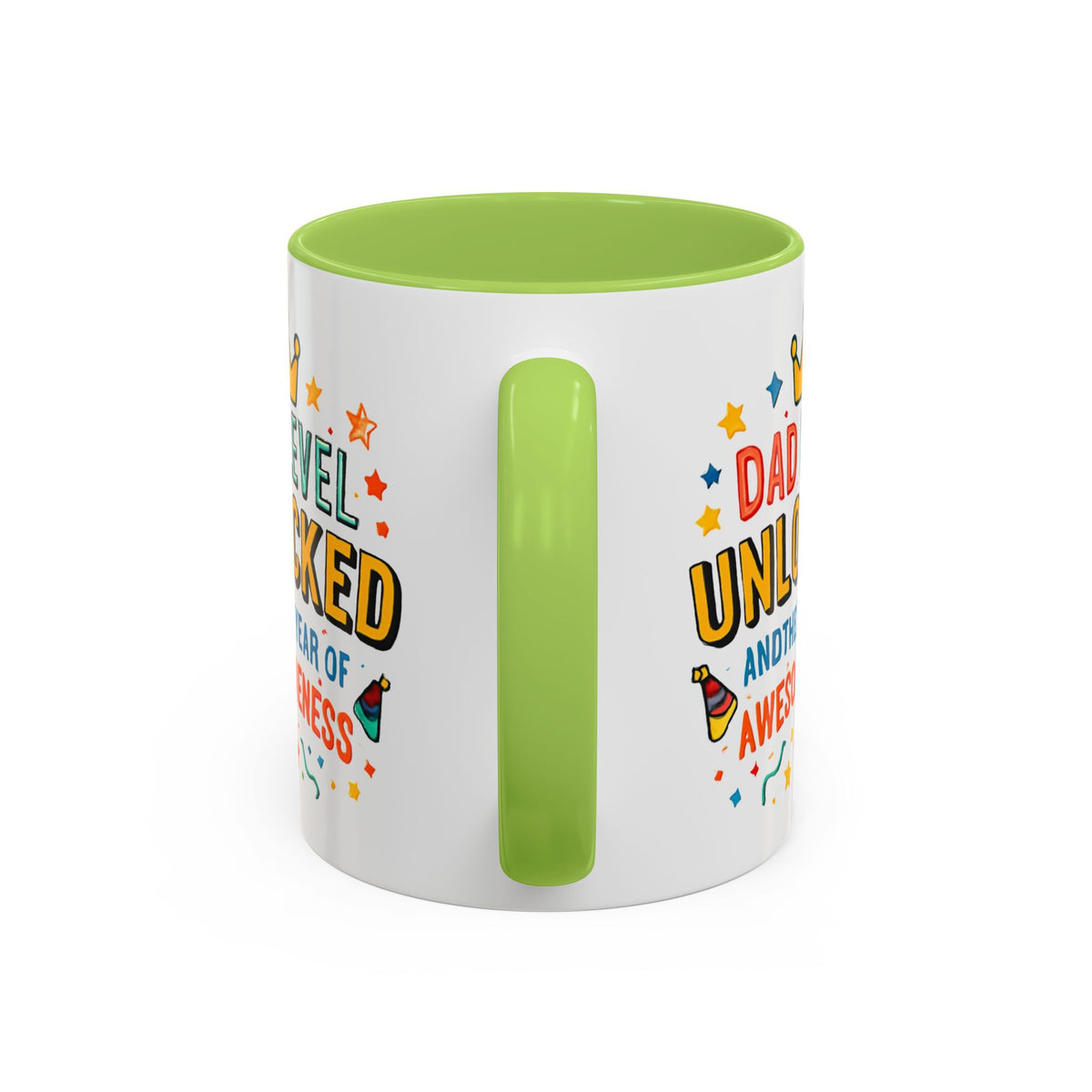 Dad Level Unlocked Coffee Mug – Funny Father’s Day 11/15oz Accent Mug