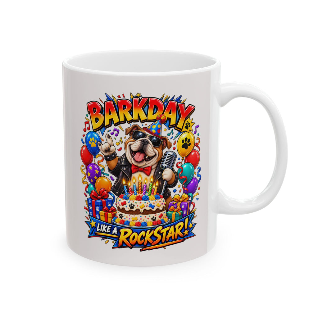 Birthday Celebration Mug — Colorful Balloons & Confetti Ceramic Coffee Cup (11oz, 15oz)