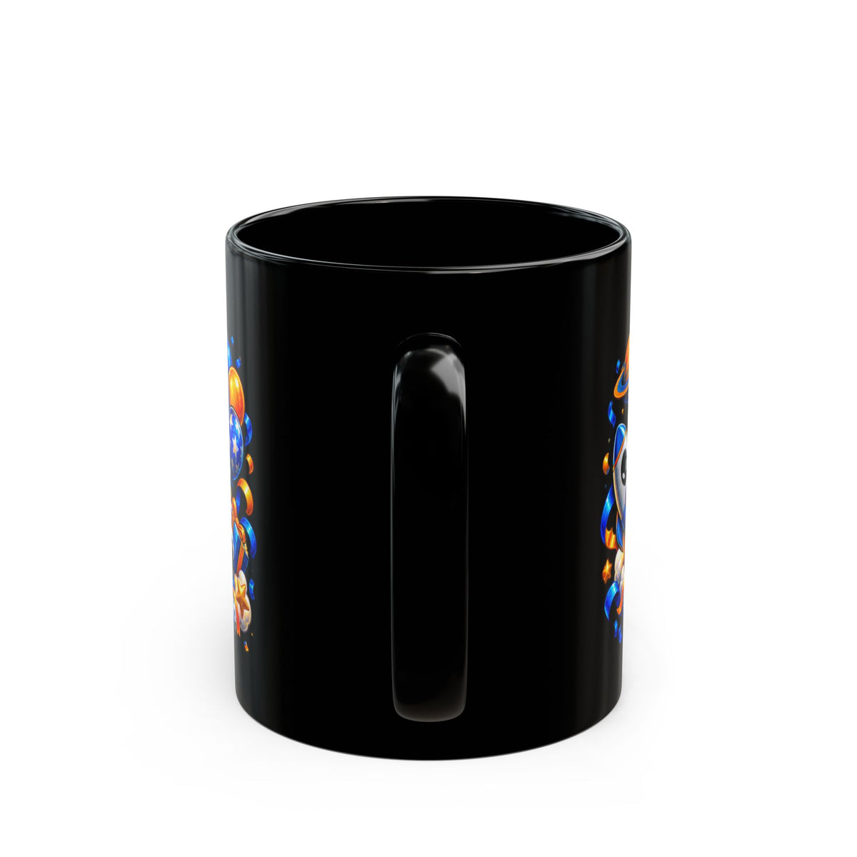 Birthday Blast Off Black Mug – Festora Nova Alien Birthday Cup