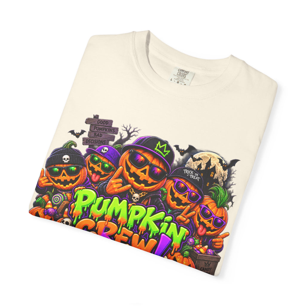 Pumpkin Crew Halloween T-Shirt – Funny Jack O’ Lantern Graphic Tee