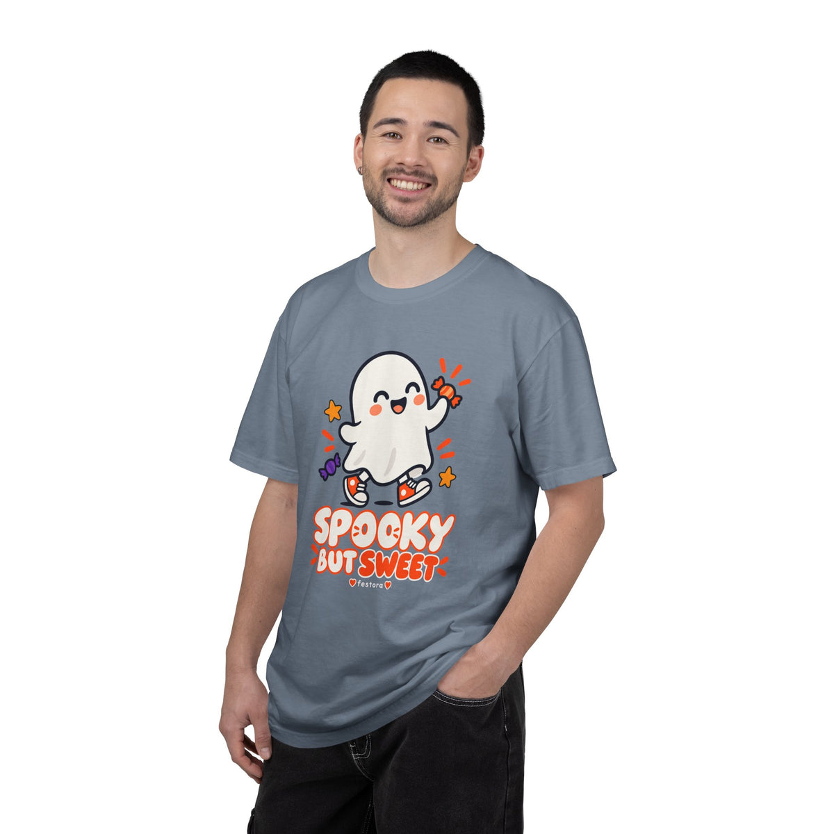 Spooky but Sweet Ghost T-Shirt | Cute Halloween Graphic Tee