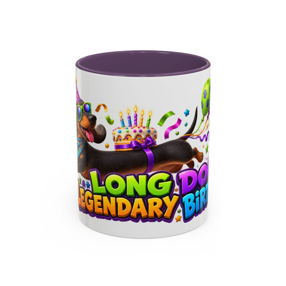 Long Dog Legendary Birthday Dachshund White Mug
