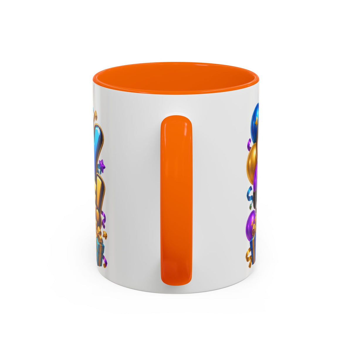 Birthday Stampede White Mug – Cute Buffalo Birthday Cup, Colorful Fun Party Gift