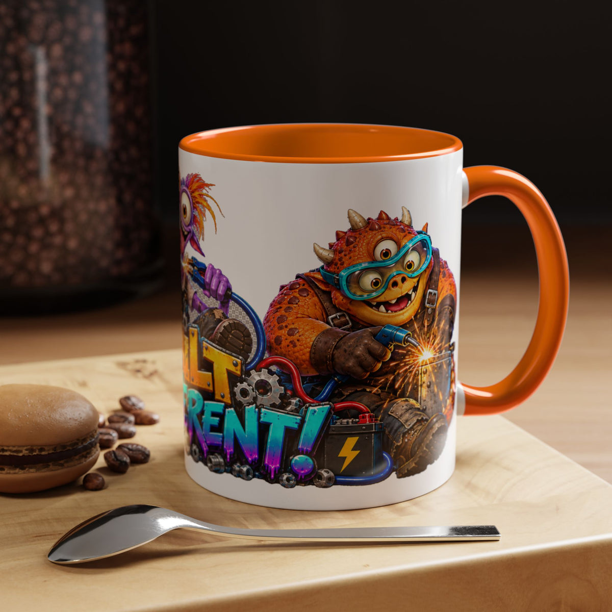 Built Different Monster Workshop Halloween White Mug