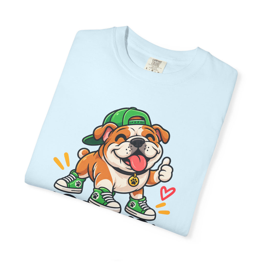 Bark If Happy – Cute Bulldog Graphic T-Shirt