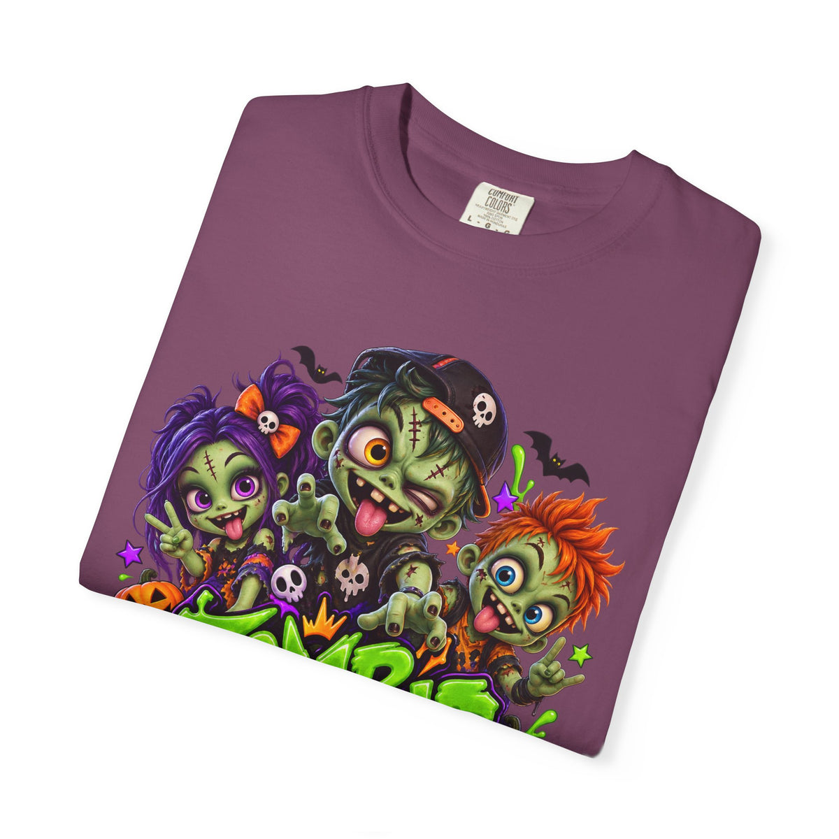 Zombie Party On! – Halloween Zombie Crew Graphic T-Shirt