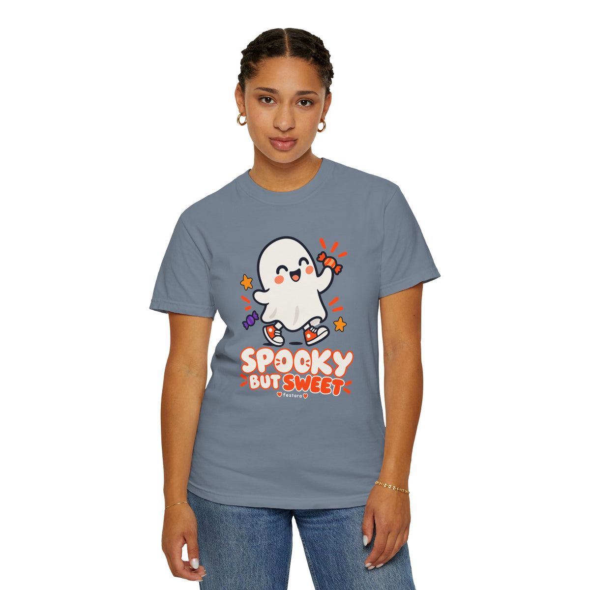 Spooky but Sweet Ghost T-Shirt | Cute Halloween Graphic Tee