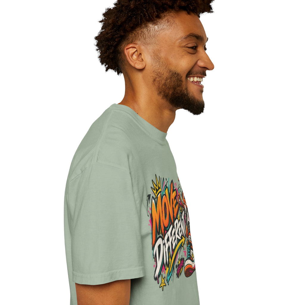 Move Different Graphic T-Shirt — Streetwear Skate Ant Mascot Design