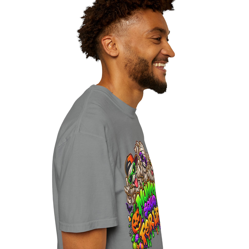 Mummy Squad For Life Halloween T-Shirt – Funny Colorful Mummy Graphic Tee