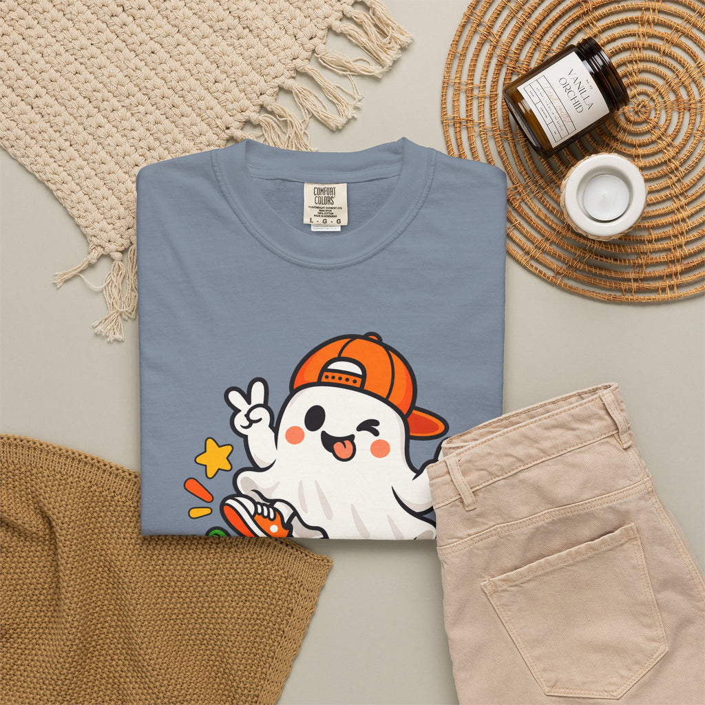 Just Boo It Halloween T-Shirt | Cute Skater Ghost Graphic Tee