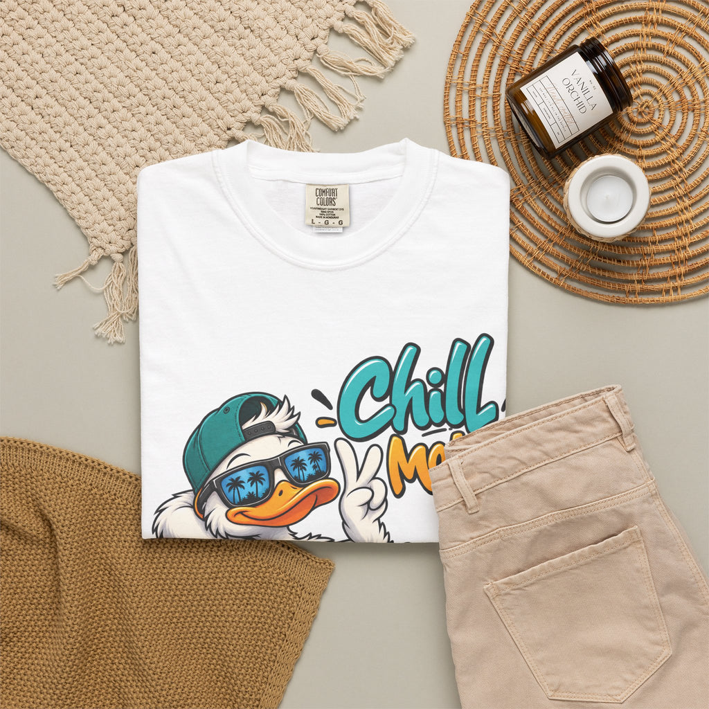 Chill Mode Duck Graphic T-Shirt | Festora Everyday