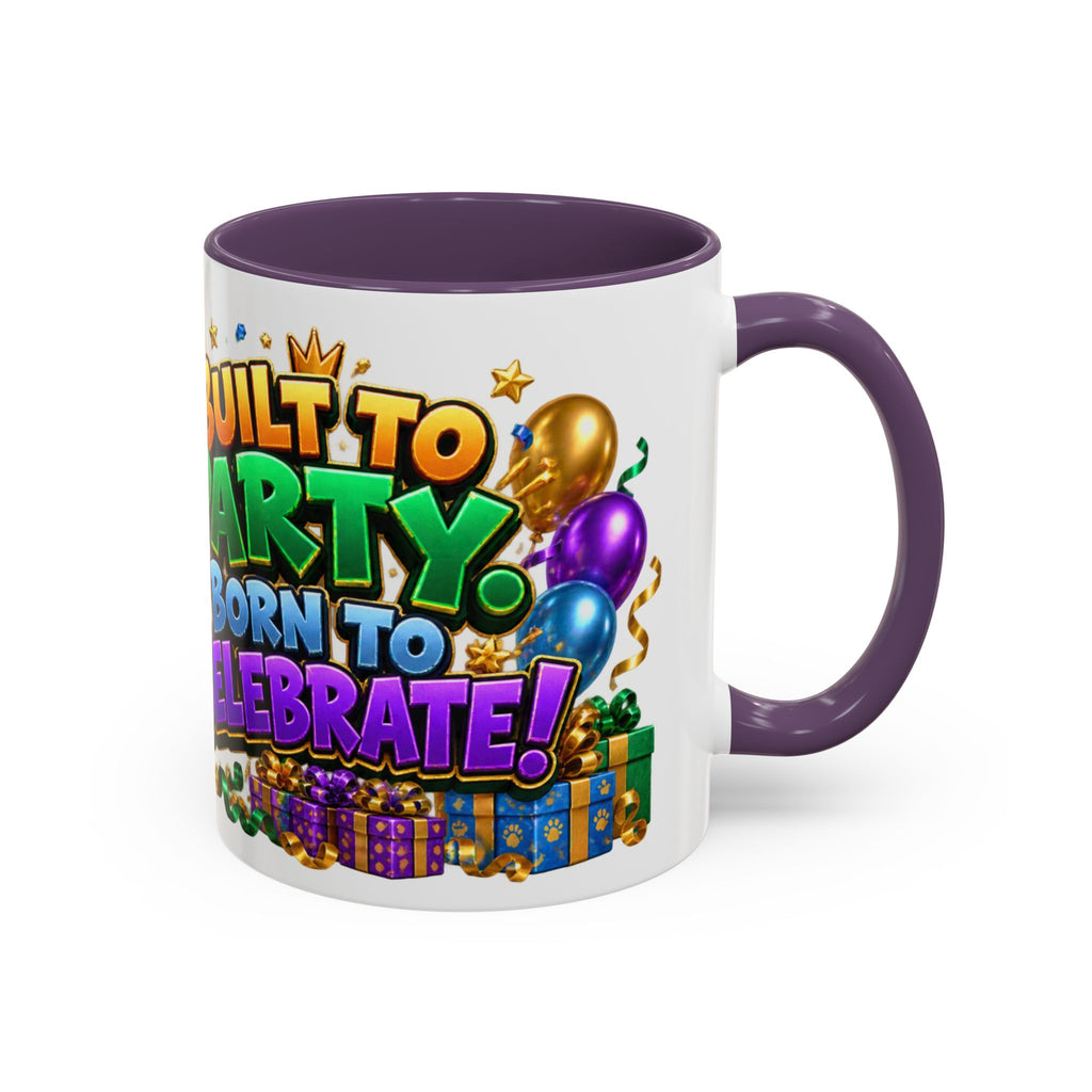 Built to Party English Bulldog Birthday White Mug