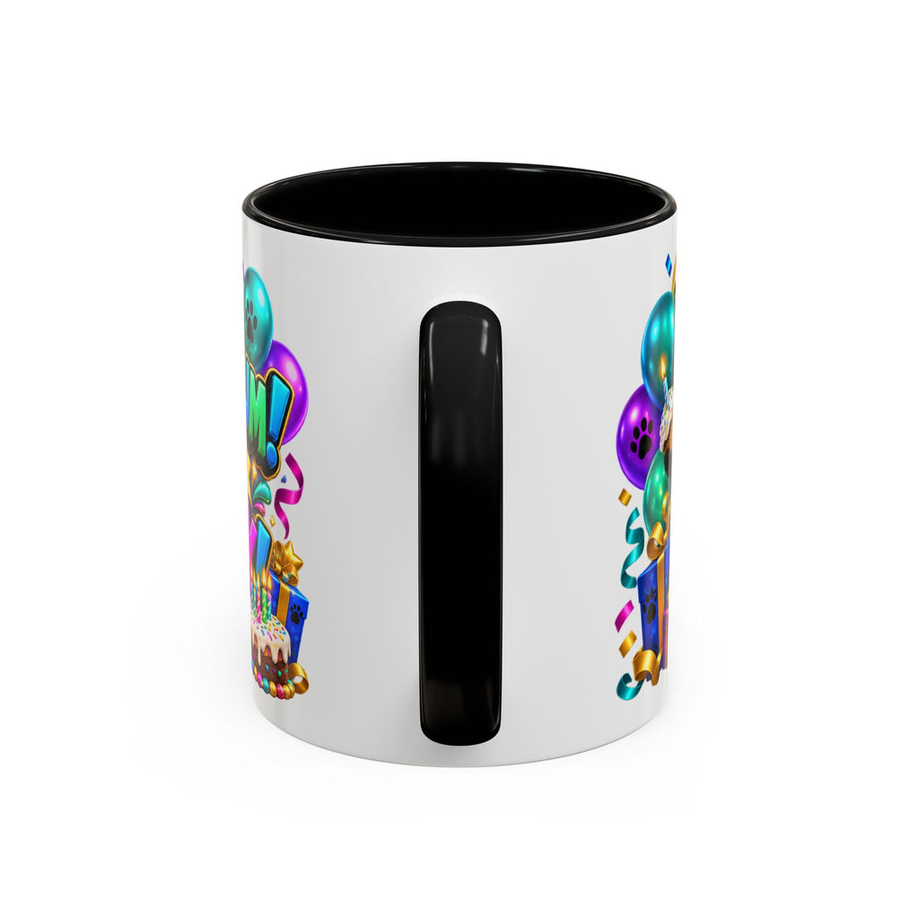 Panda-Monium! It’s Your Birthday White Mug – Cute Panda Birthday Cup, Colorful Fun Party Gift