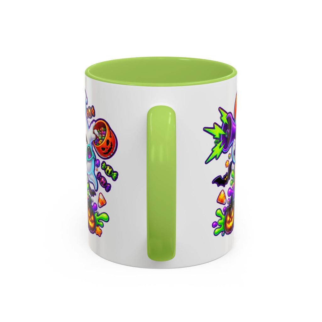 No Rest for the Boo Crew Crazy Ghosts Halloween White Mug