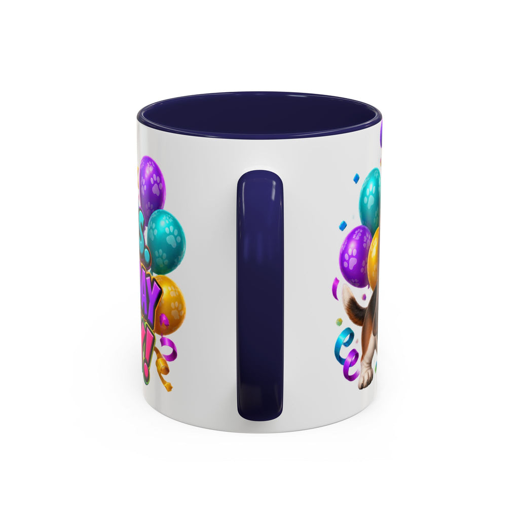 Short Legs Big Birthday Energy Basset Hound White Mug