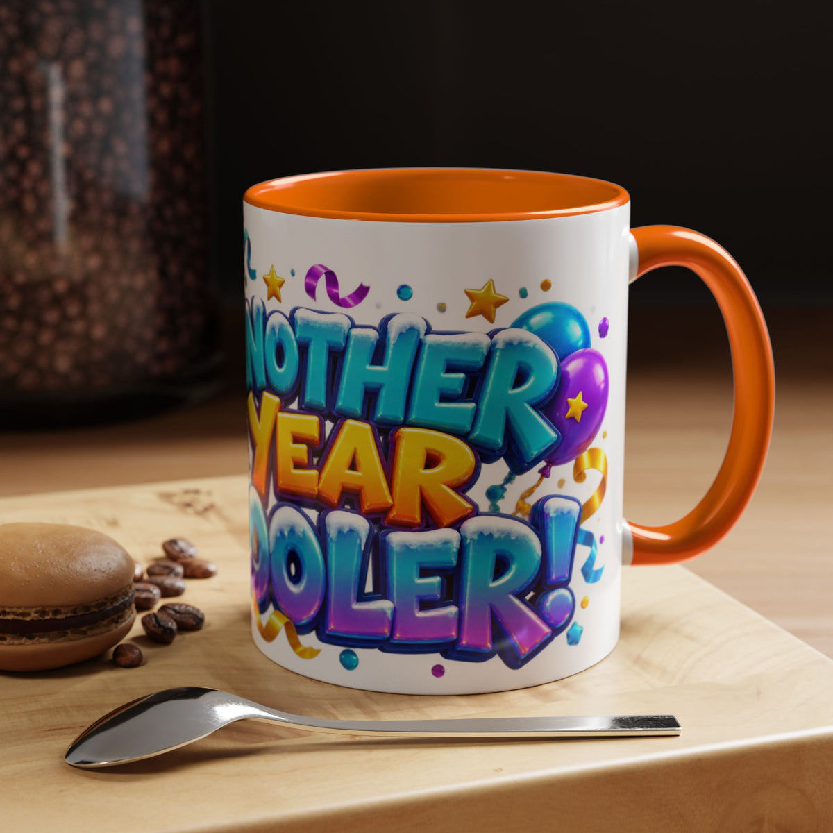 Another Year Cooler Penguin Birthday White Mug