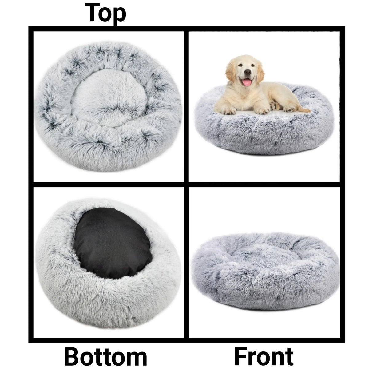 Orthopedic Plush Donut Dog Bed
