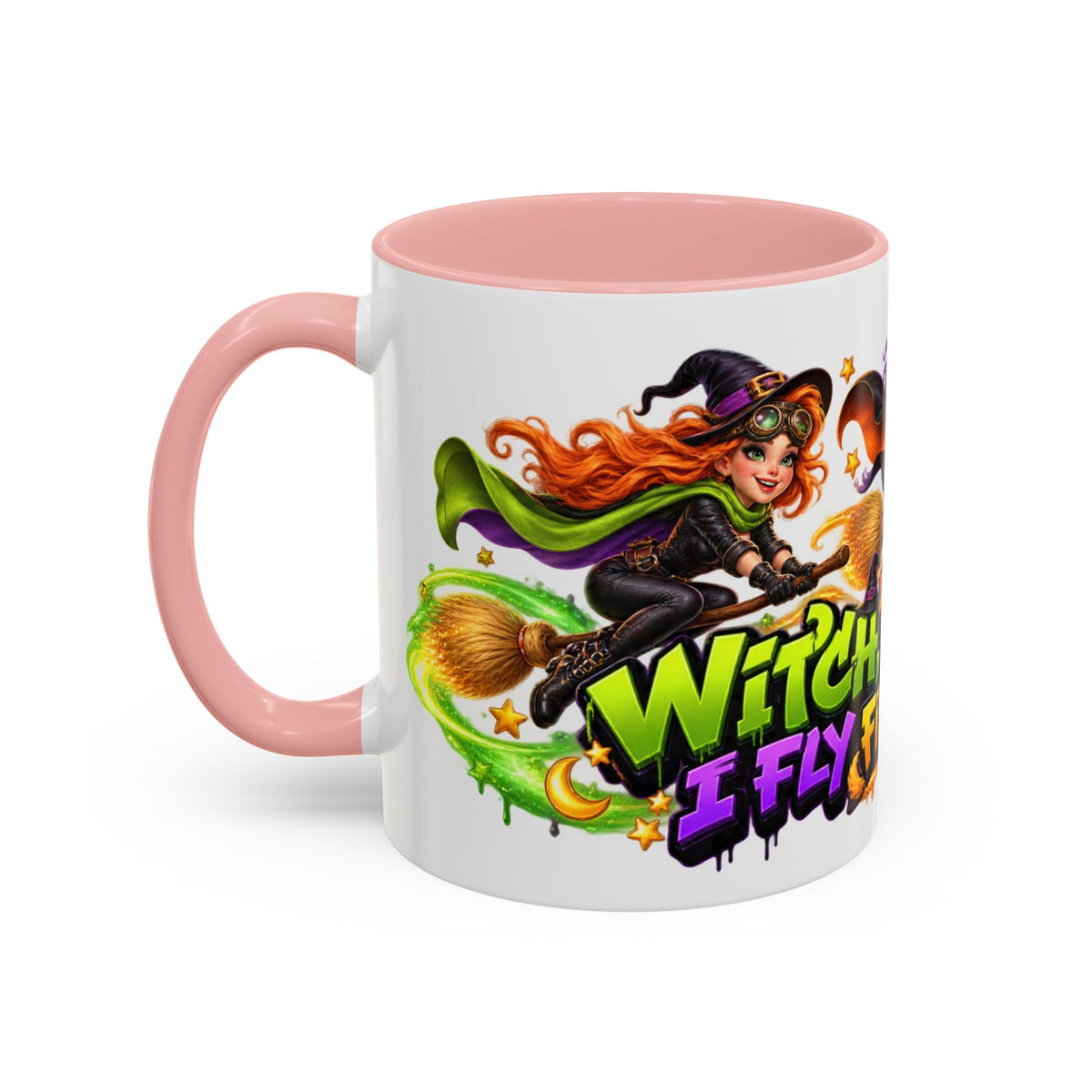 Witch Please I Fly First Class Halloween White Mug