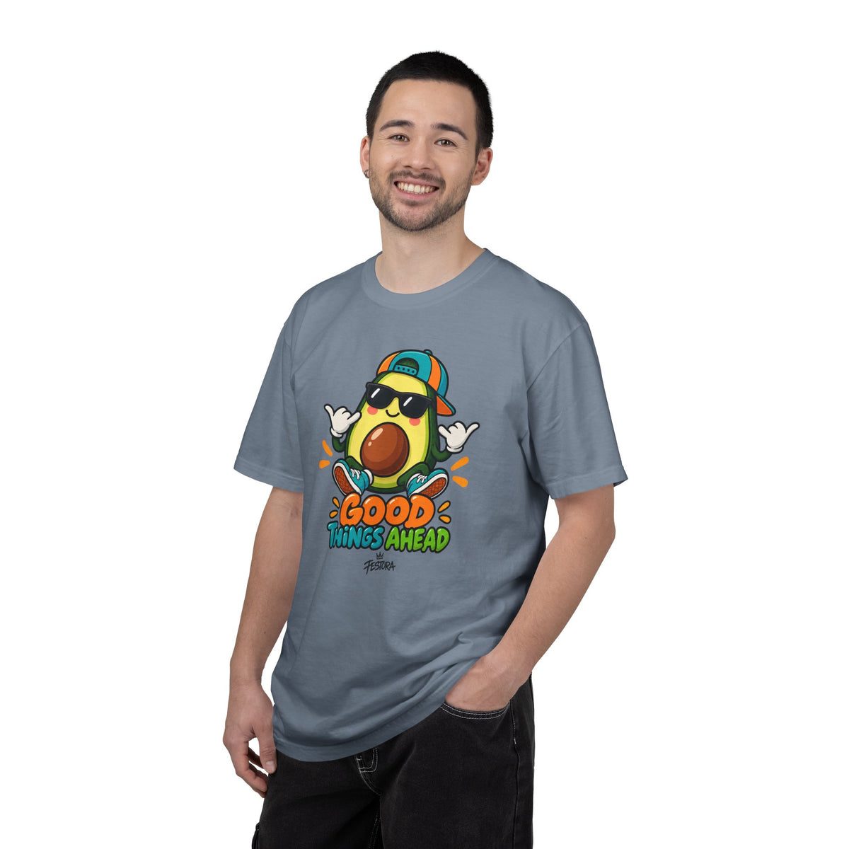 Good Things Ahead Avocado Graphic T-Shirt | Festora Everyday